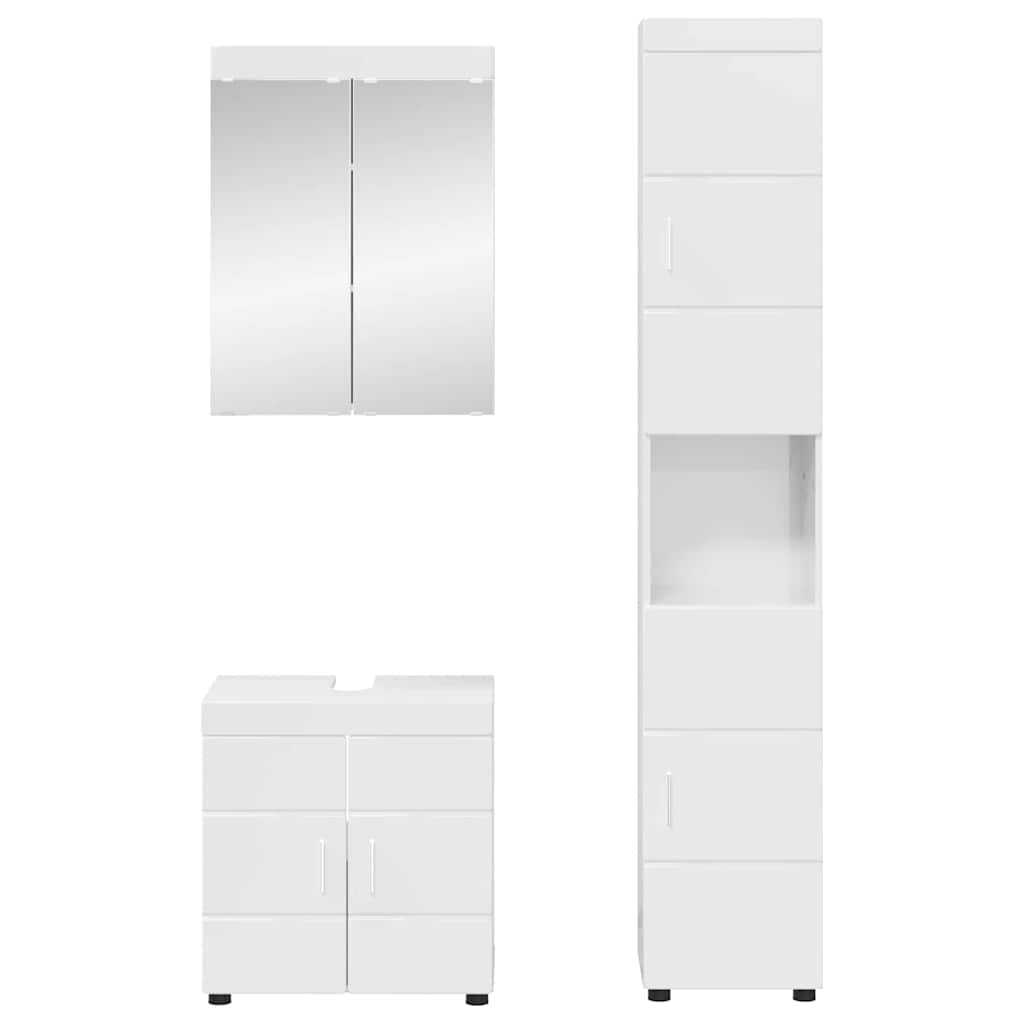 Badezimmermöbel-Set TULUM 2 pcs Weiß 60 x 34 x 63 cm