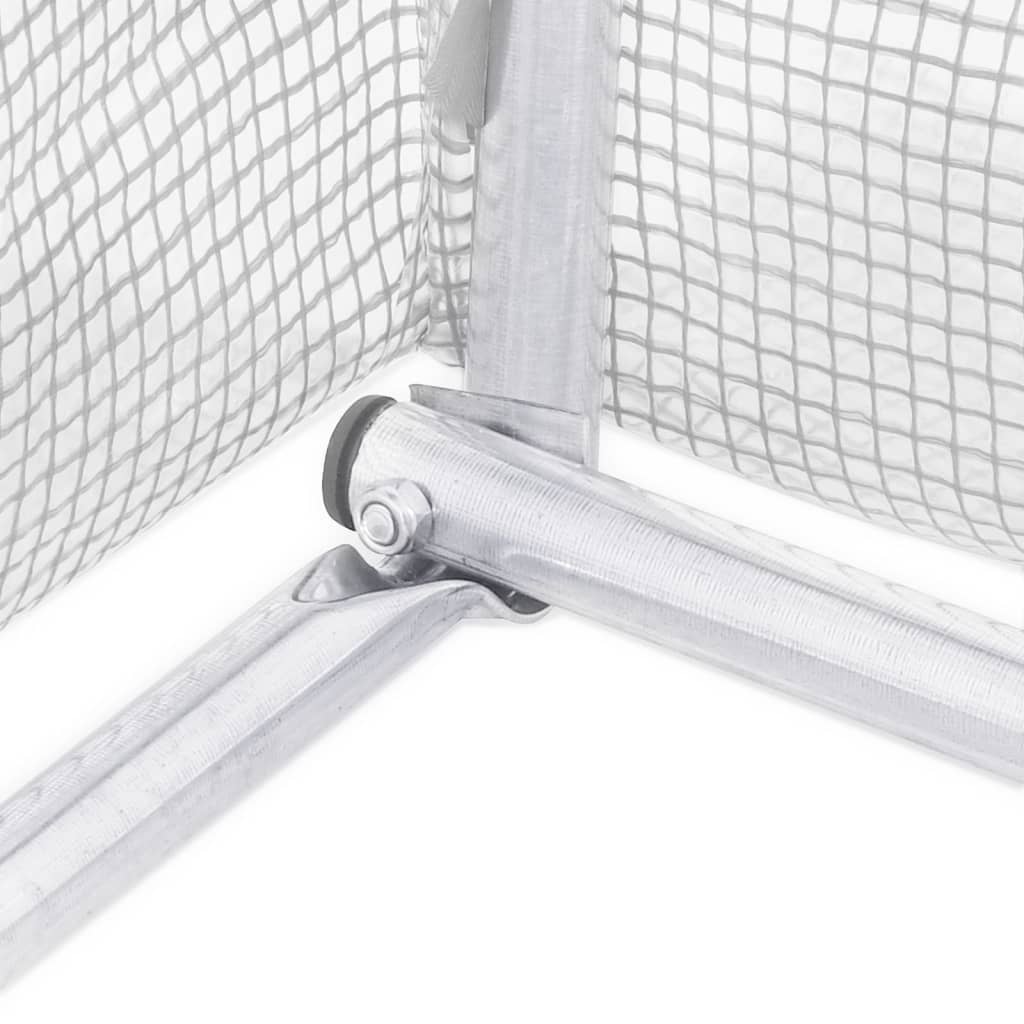 Gewächshaus mit Stahlrahmen Grün 8 m² 4x2x2 m