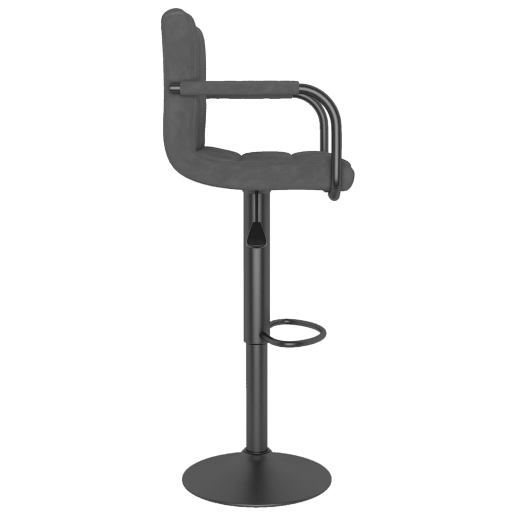 Barhocker 2 Stk. Blau Samt