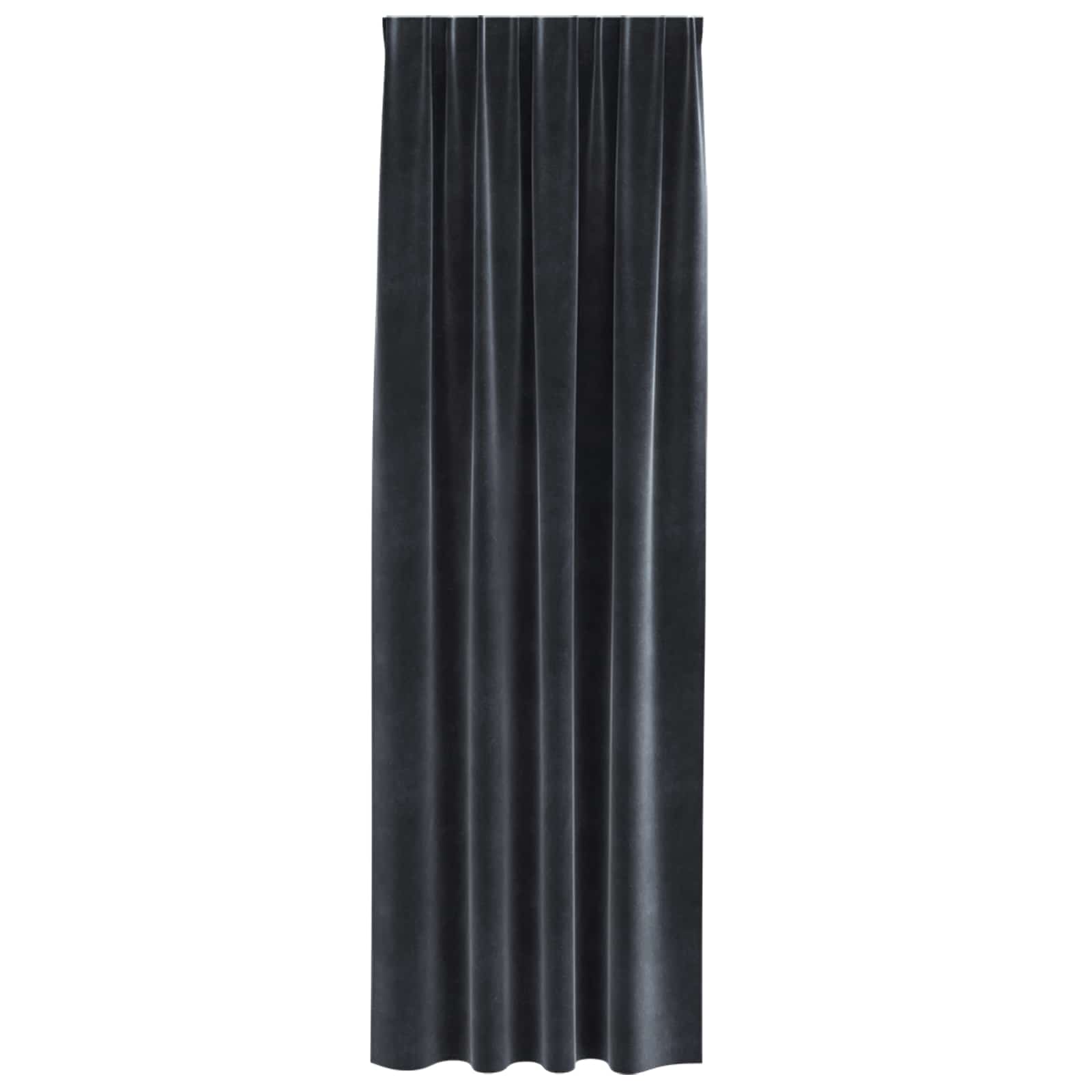 Verdunkelungsvorhänge 2 pcs Schwarz 140 x 140 cm Samt