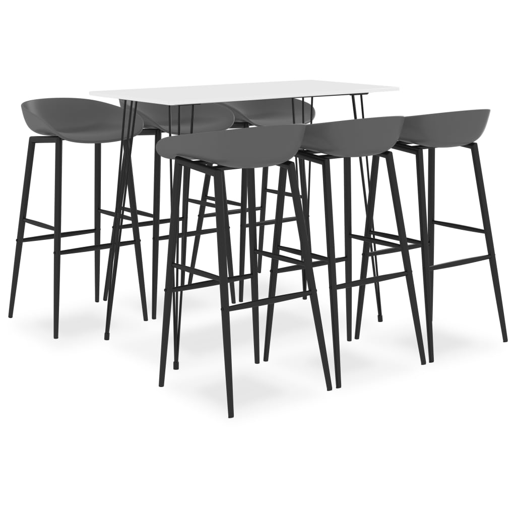 5-tlg. Bar-Set Schwarz und Weiß
