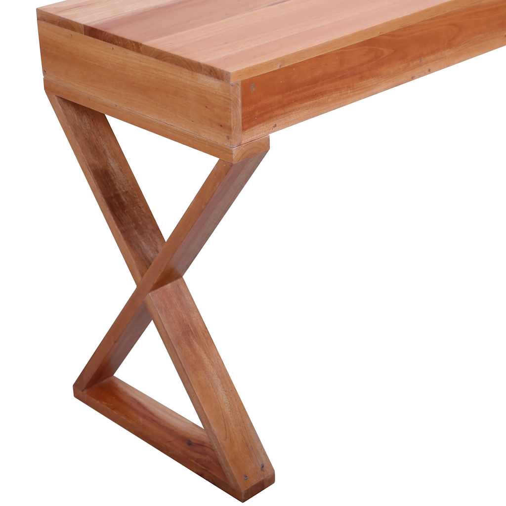 Computertisch Braun 115x47x77 cm Massivholz Mahagoni