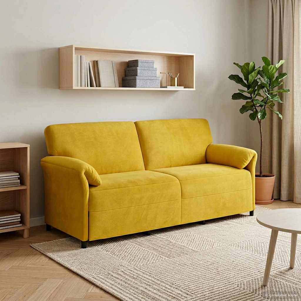 1-Sitzer Sofa Hellgrau 88 x 83 x 95 cm Samt