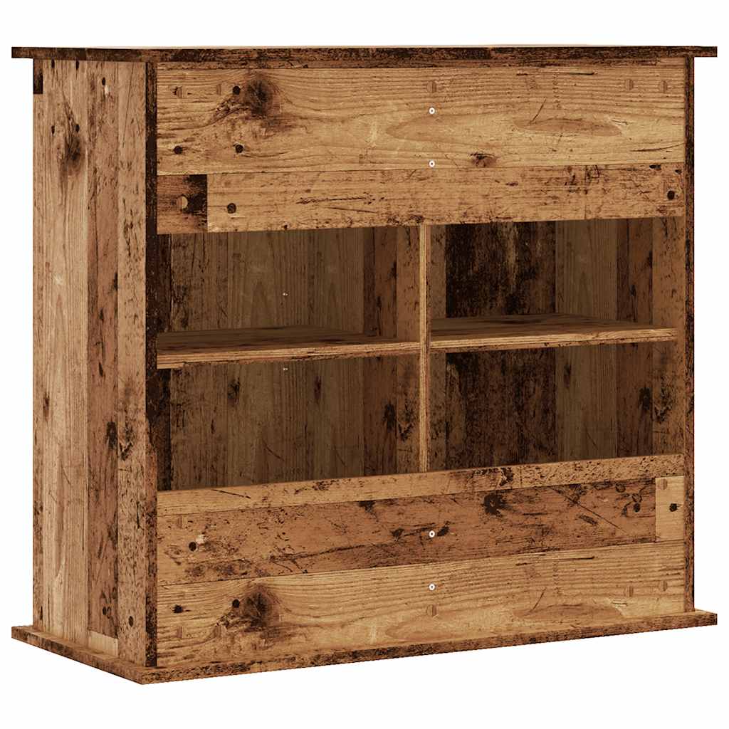 Aquariumständer Weiß 81x36x73 cm Holzwerkstoff