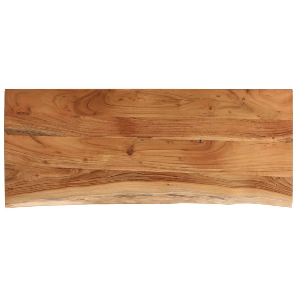 Wandregal 40x20x2,5 cm Rechteckig Massivholz Akazie Baumkante