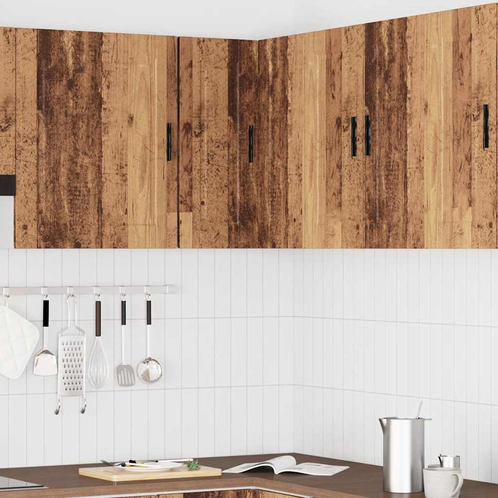 Herdumbauschränke 2 Stk. Porto Weiß Holzwerkstoff