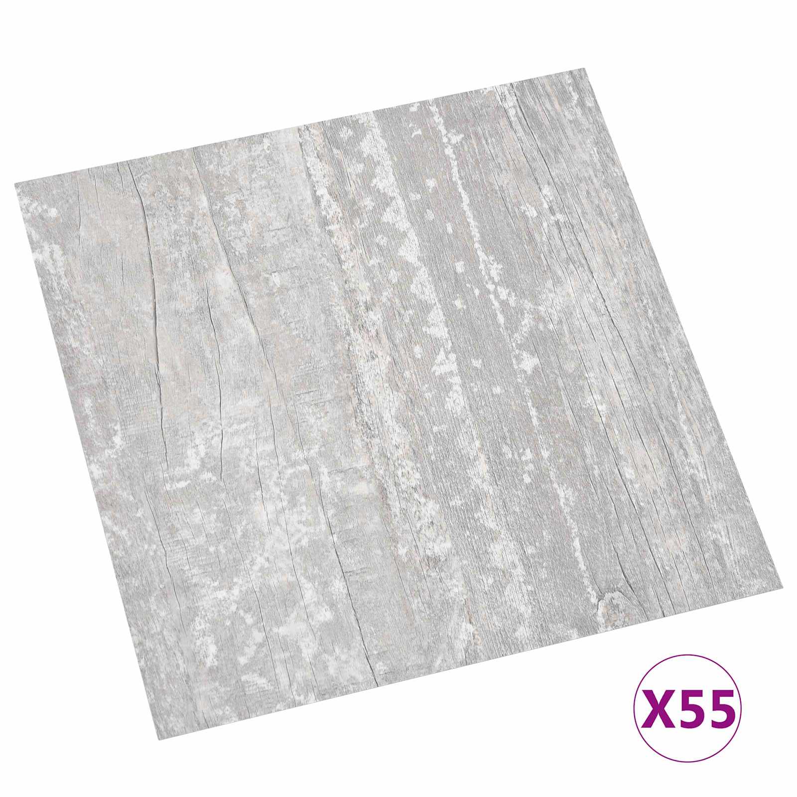 Bodenplanken 55 pcs Schwarz 5,11 m² PVC