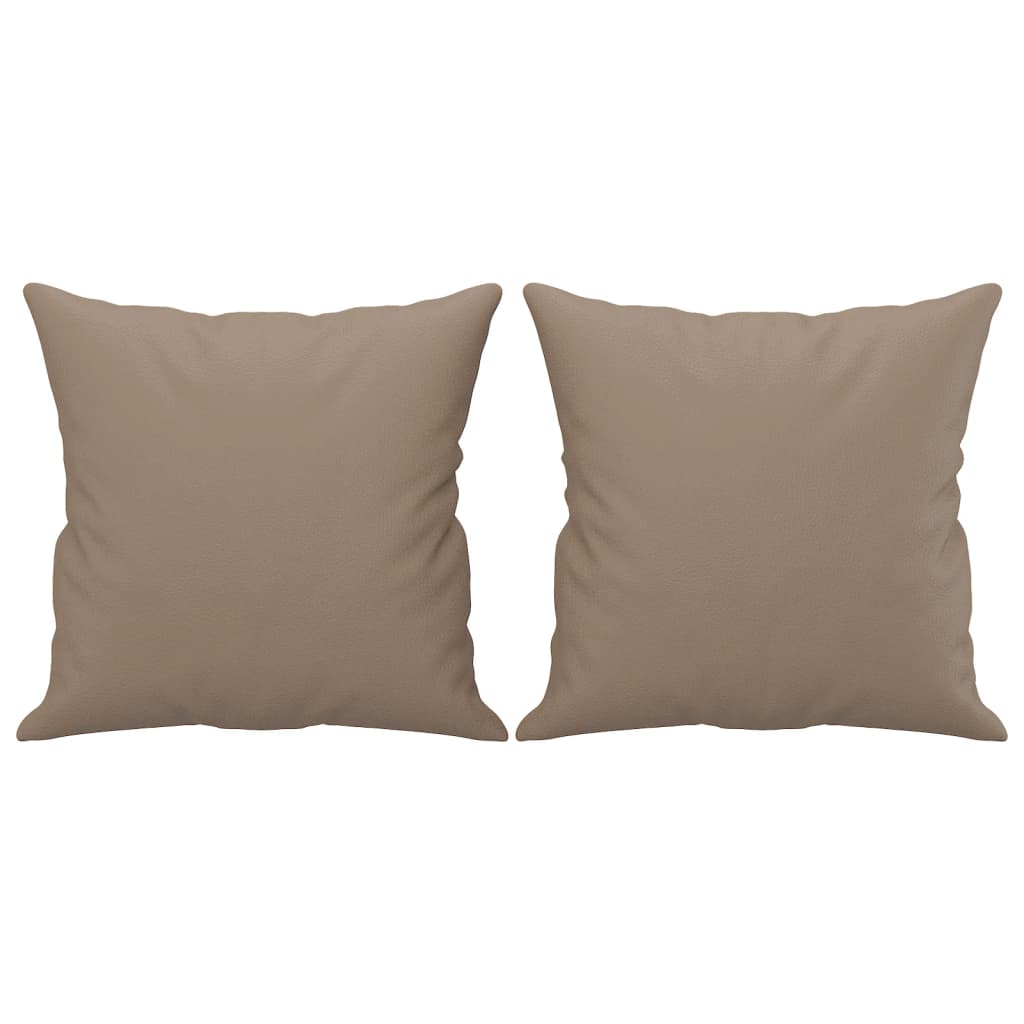 2-Sitzer-Sofa mit Zierkissen Weinrot 120 cm Kunstleder