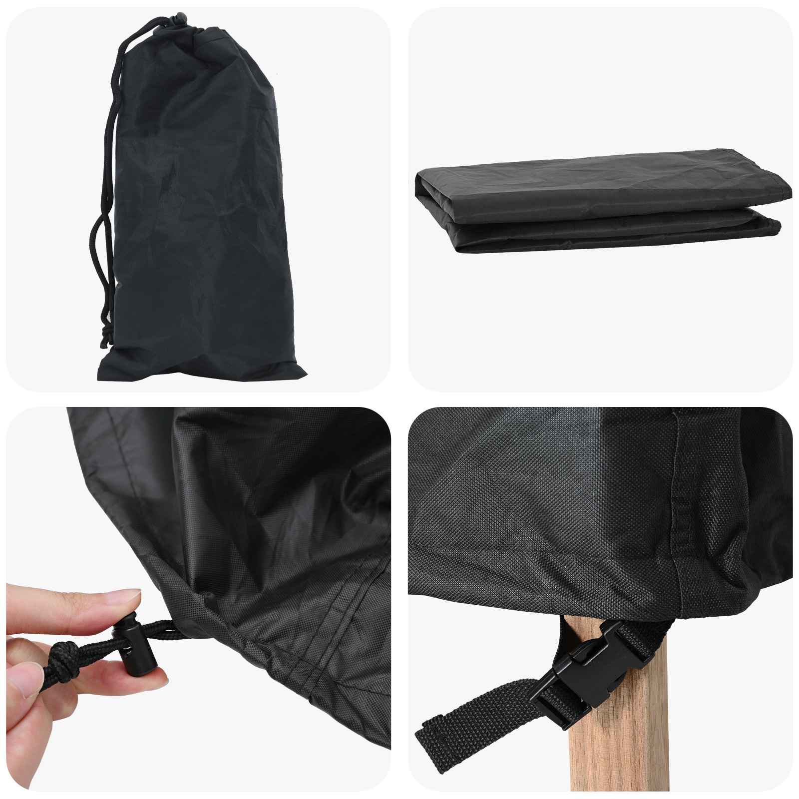 Möbelbezug Schwarz 235 x 235 x 85 cm 210D Oxford Stoff