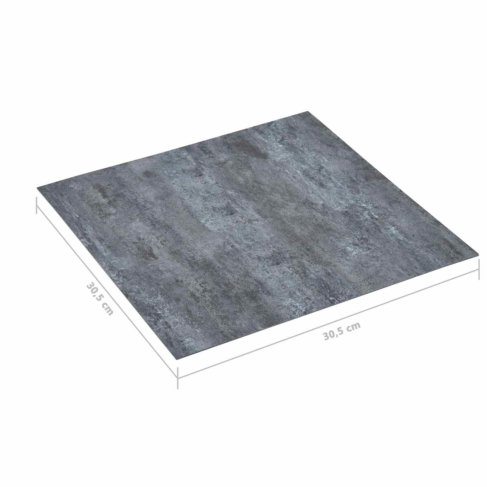 Bodenplanken 55 pcs Schwarz 5,11 m² PVC