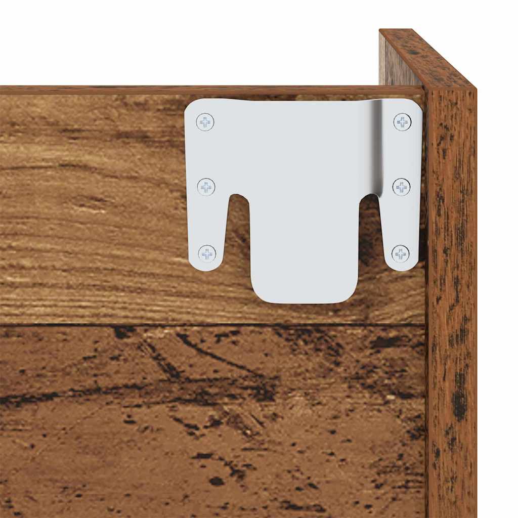 Wand-Schuhschränke 4 Stk. Weiß 60x18x60 cm Holzwerkstoff