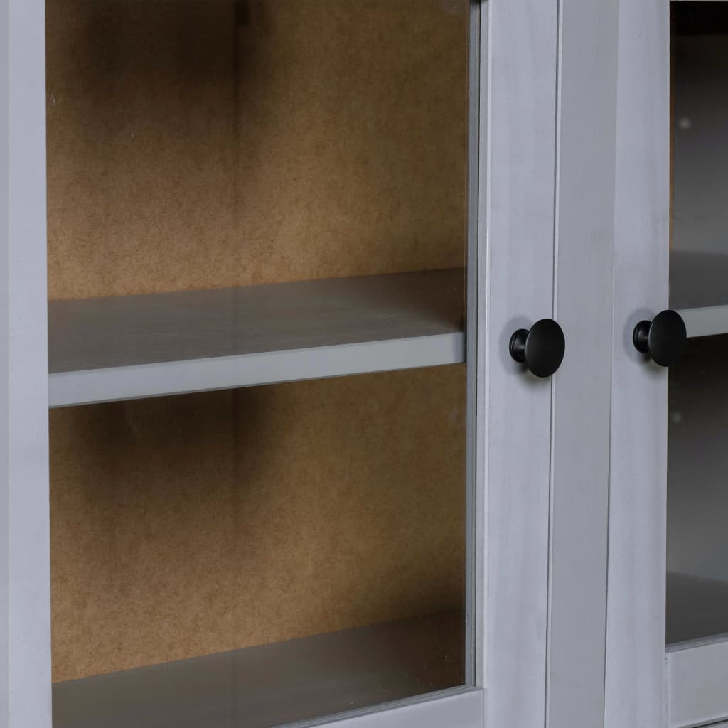 Highboard 93x40,5x180 cm Kiefernholz Panama