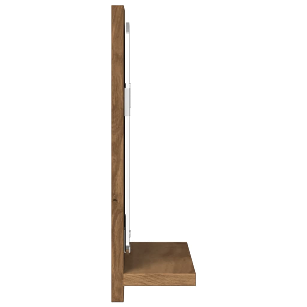 Badspiegel Weiß 40x10,5x37 cm Holzwerkstoff