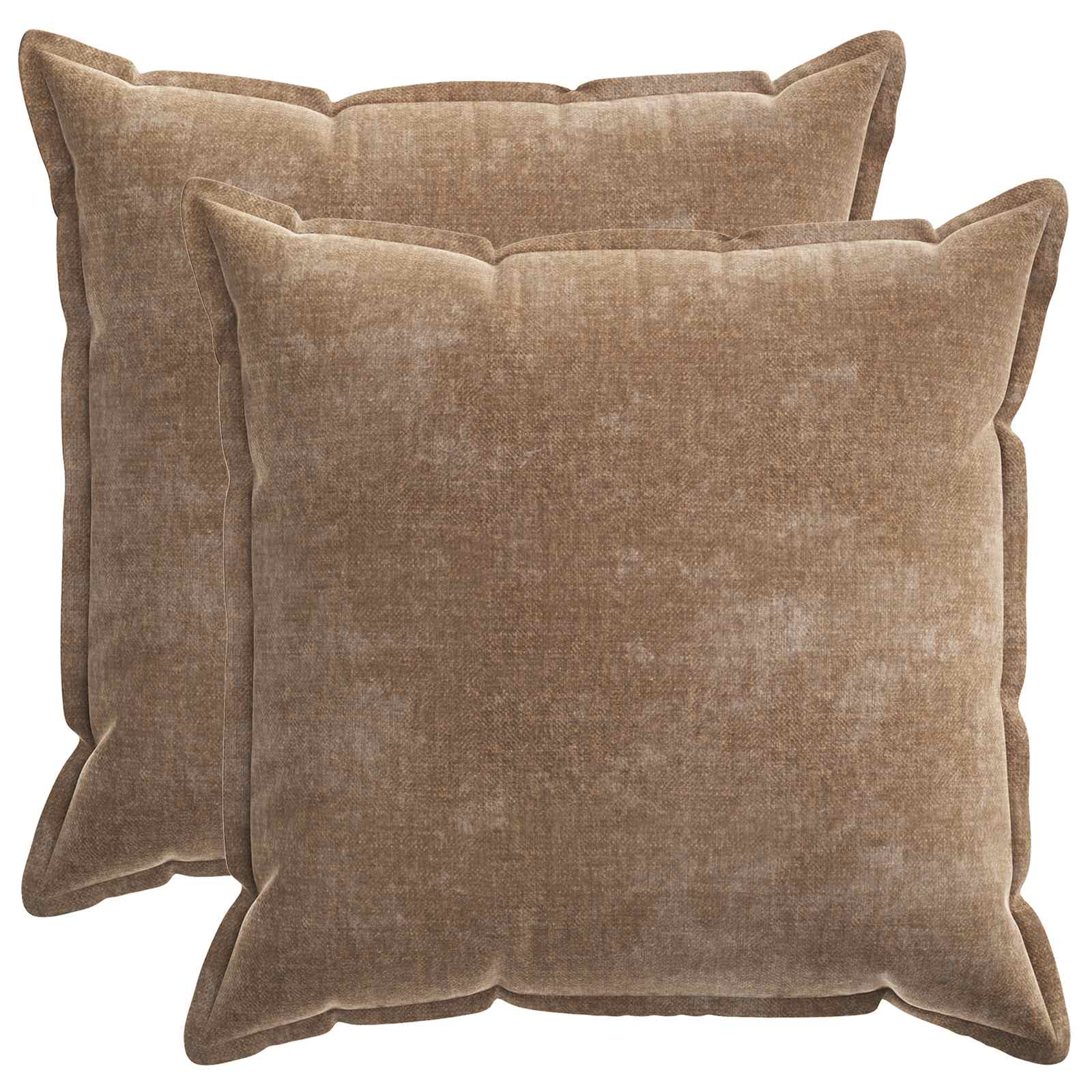 Kissenbezug 2 Stk. HOUTEN Dunkelgrau 30 x 30 cm Chenille-Stoff