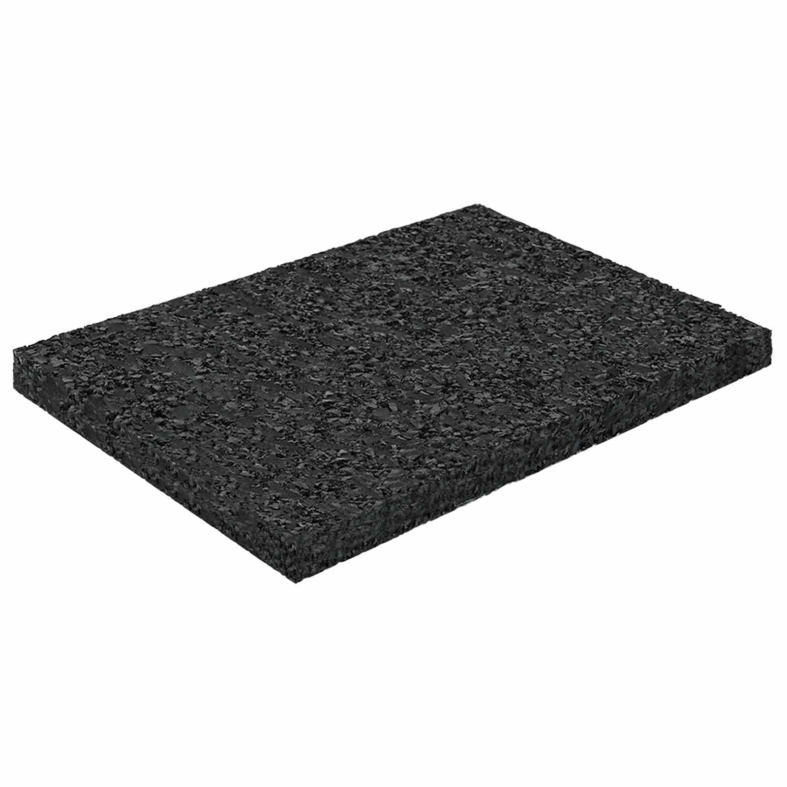 Gummigranulat-Patiopad Schwarz 6 x 9 x 0,3 cm Gummi