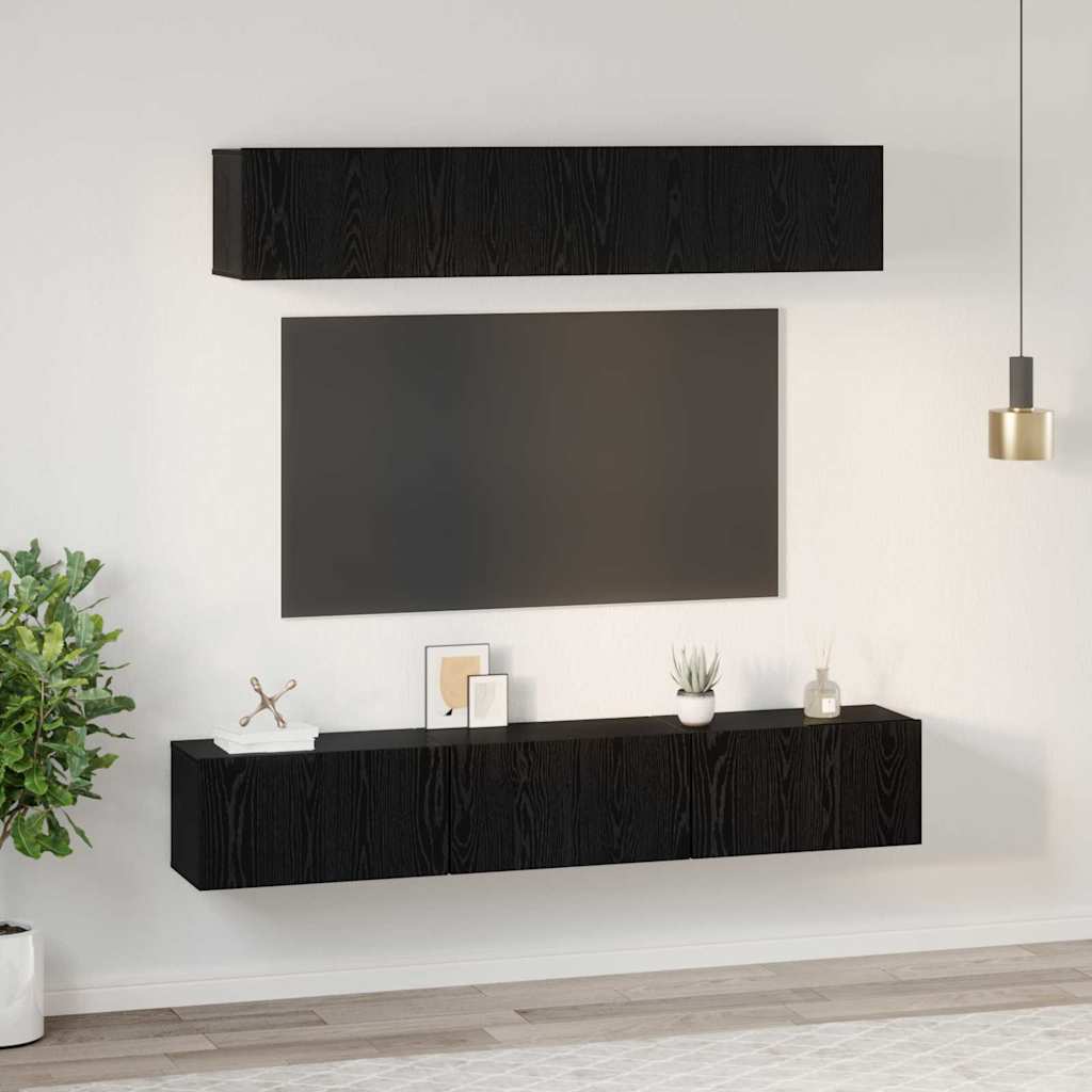 5-tlg. TV-Schrank-Set Weiß Holzwerkstoff