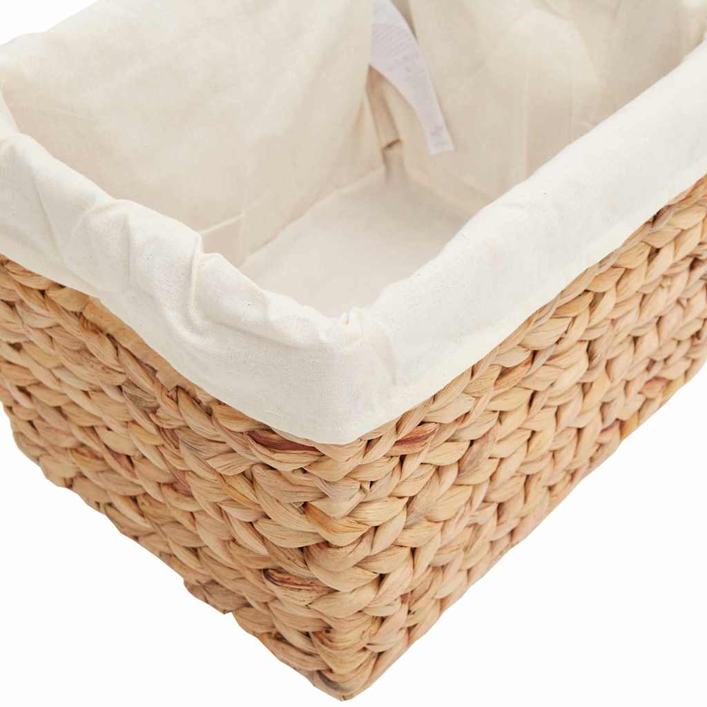 Aufbewahrungskörbe 3 pcs Natur Wasserhyazinthe