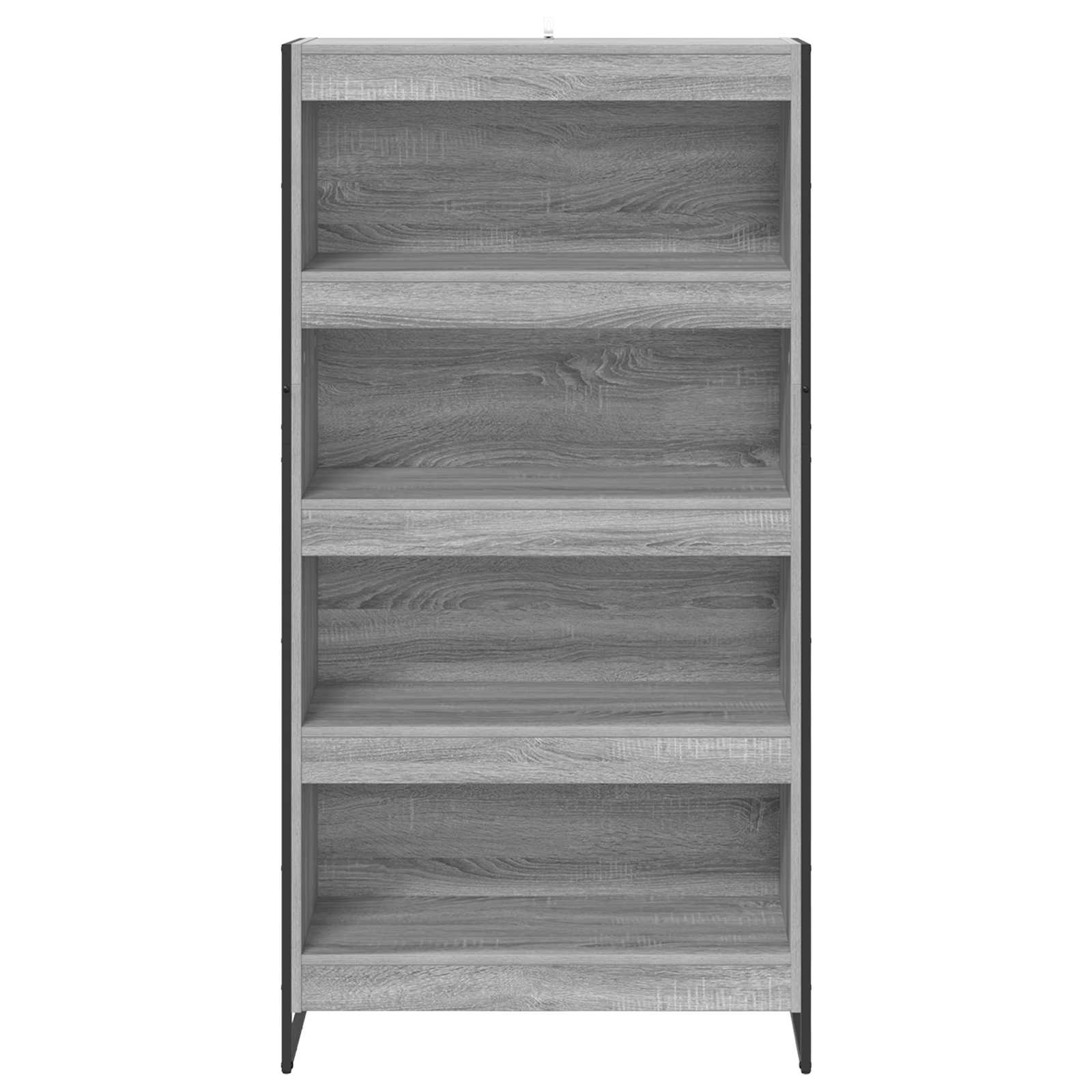 Bücherregal 2 pcs Schwarz Eichen-Optik 60 x 30 x 189,5 cm