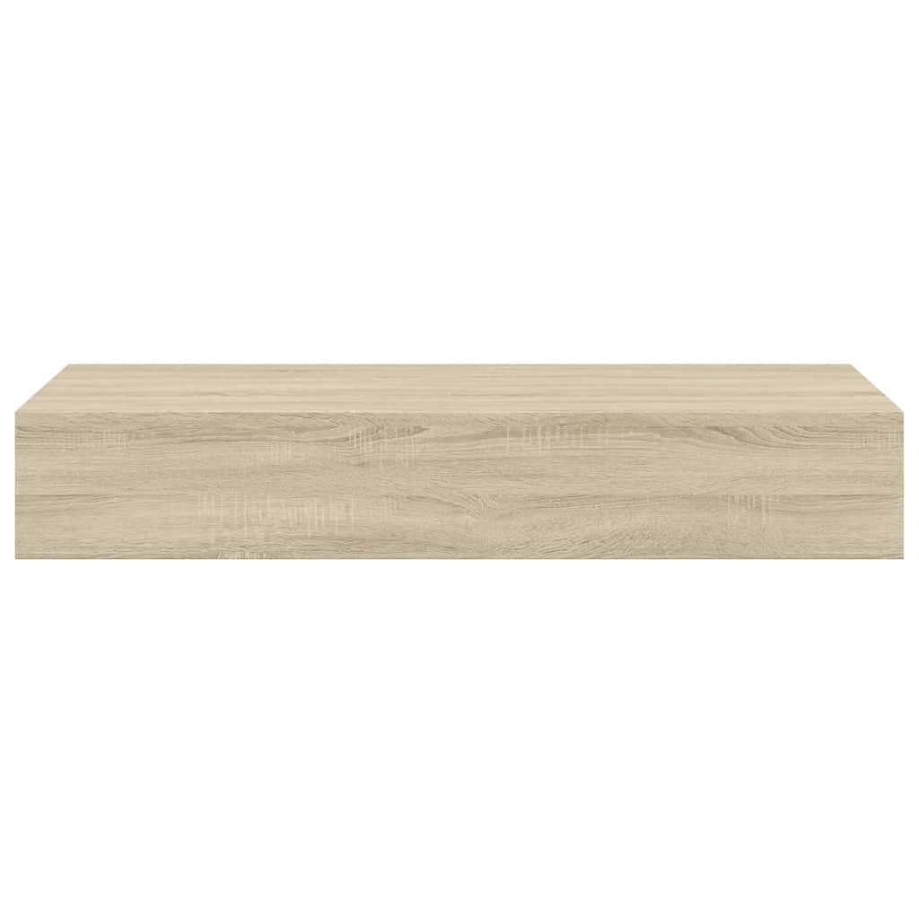 Wandregal mit Schublade Weiß 40x23,5x10 cm MDF