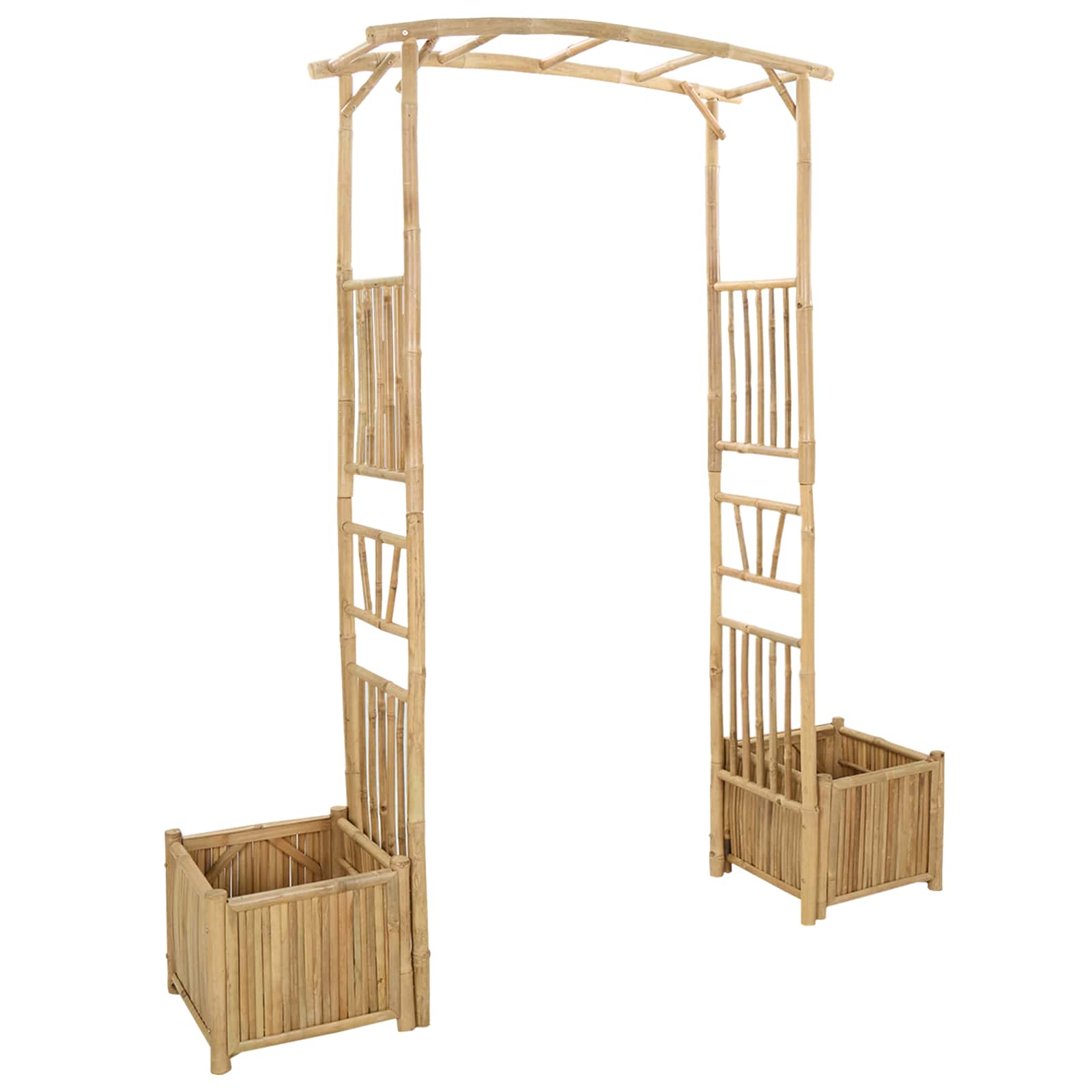 Gartenbogen Natur 110 x 40 x 205 cm Bambus