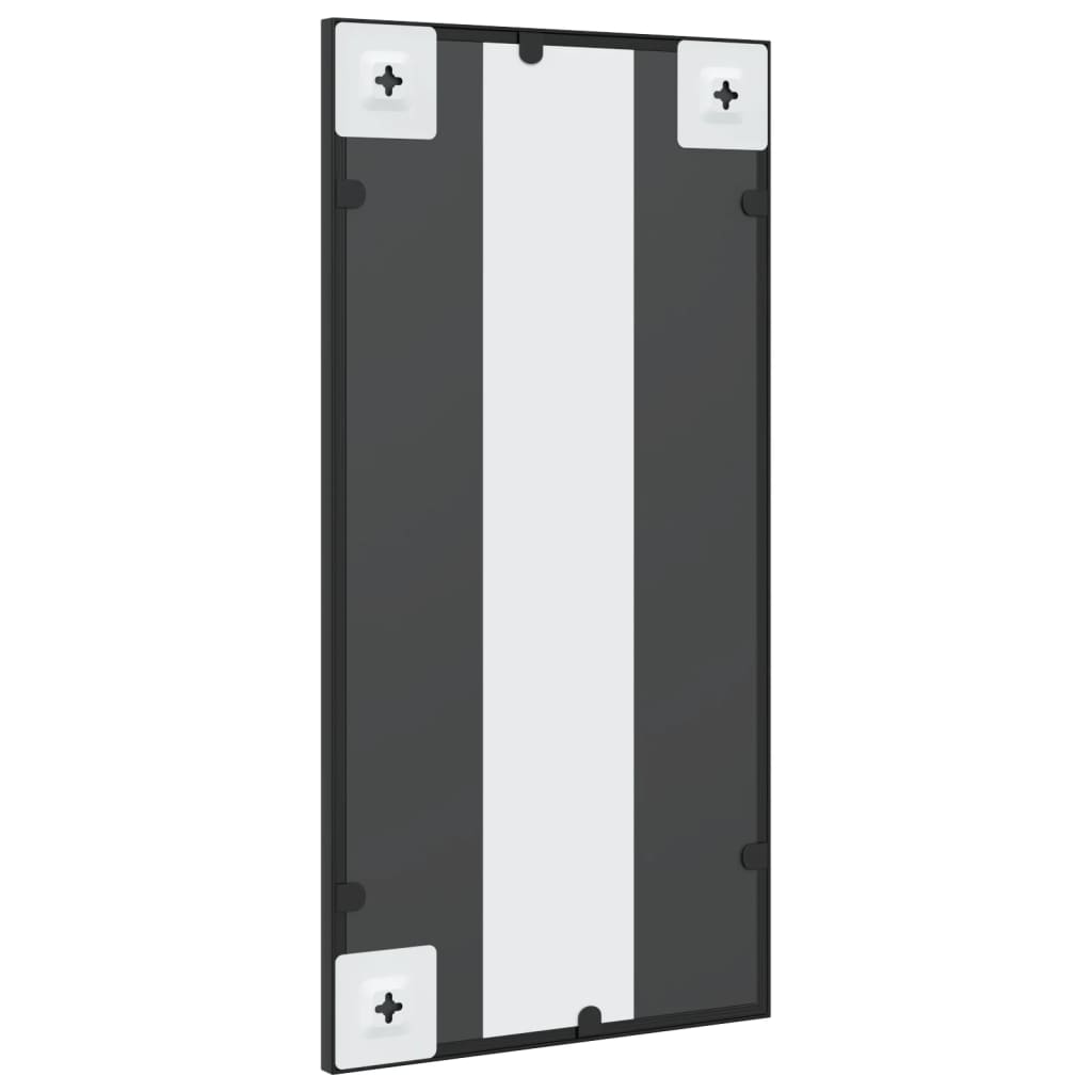 Wandspiegel Schwarz 60x40 cm Metall