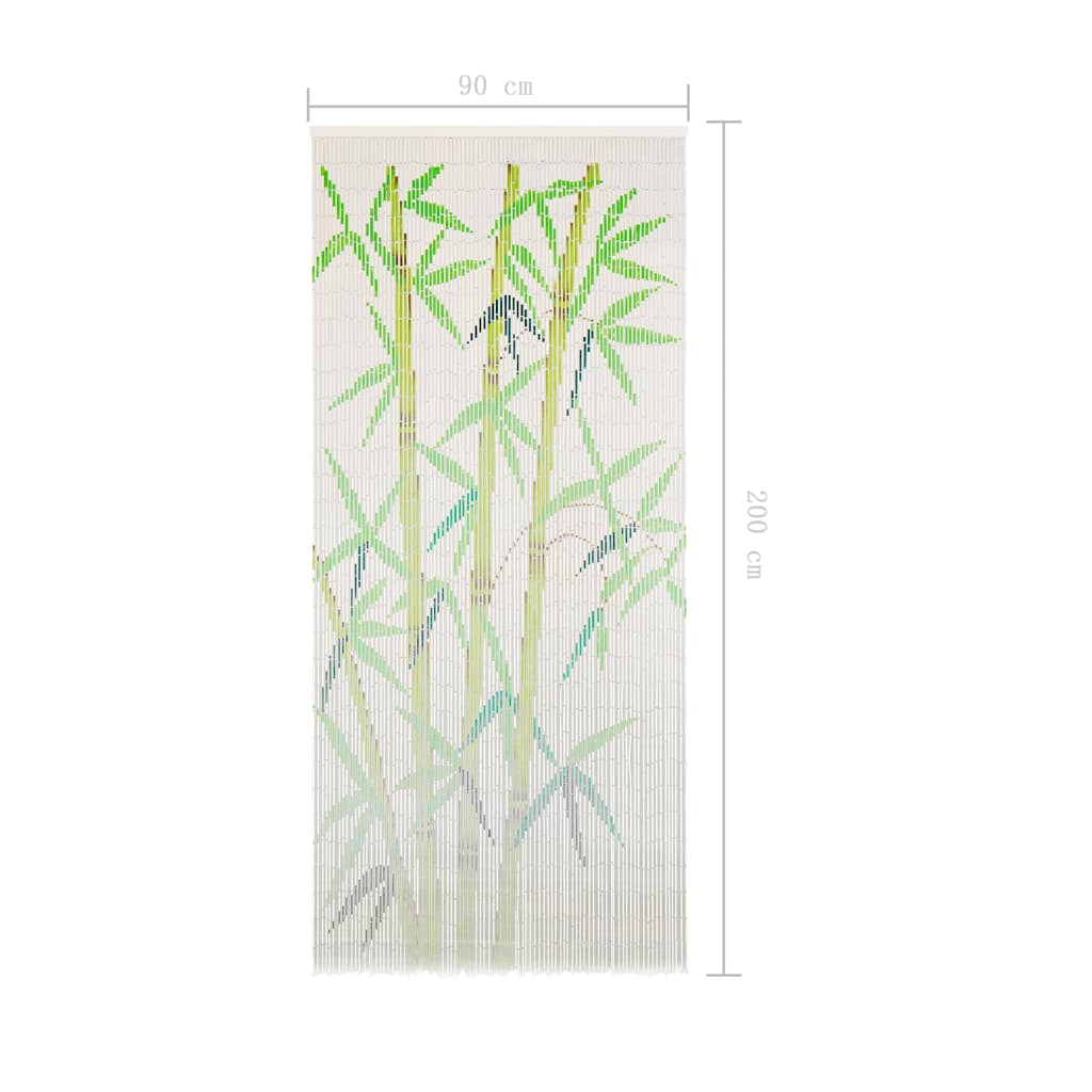 Insekten-Türvorhang Bambus Druck 90x220 cm Bambus