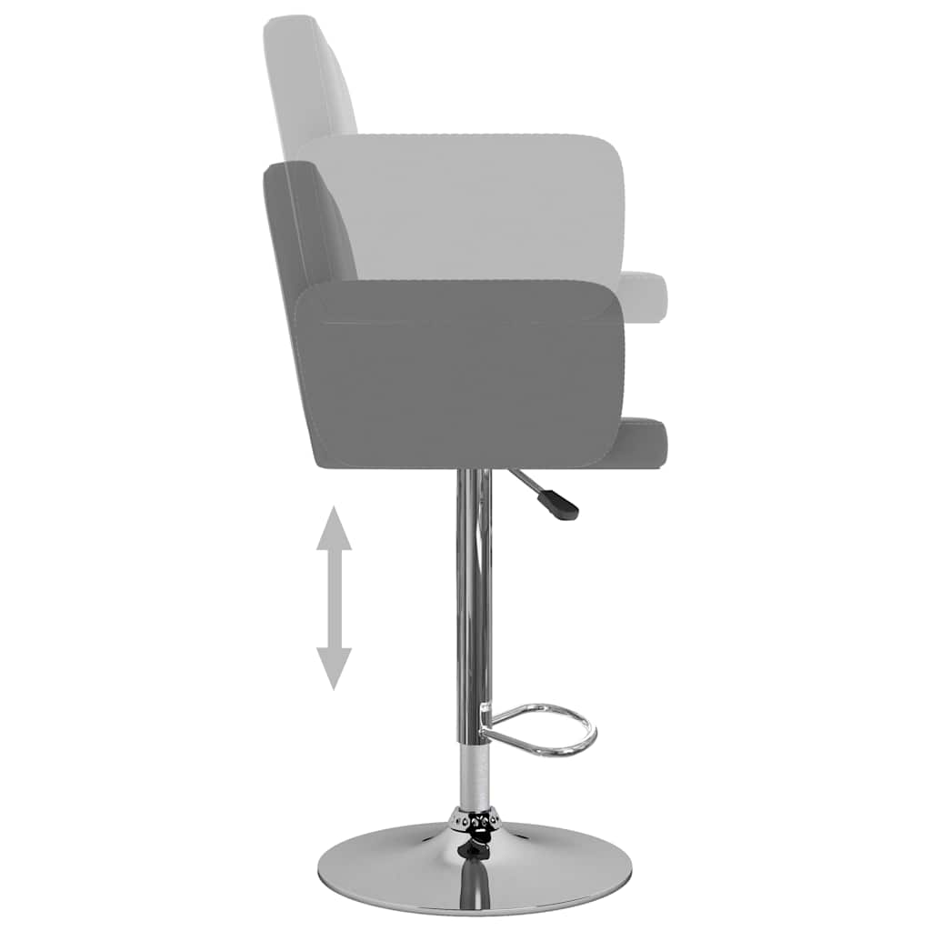 Barhocker 2 Stk. Weiß Kunstleder