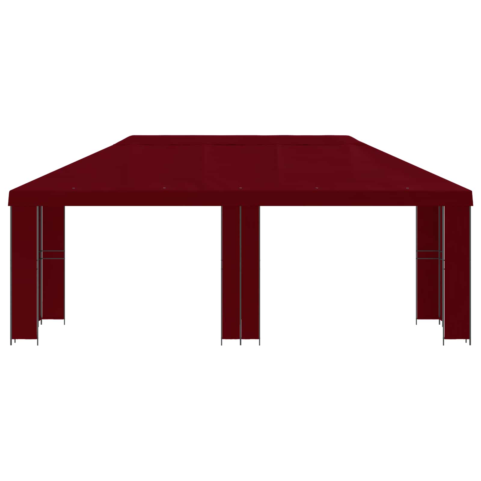 Garten Pavillon 6 x 3 m Beige Polyester und Stahl 190