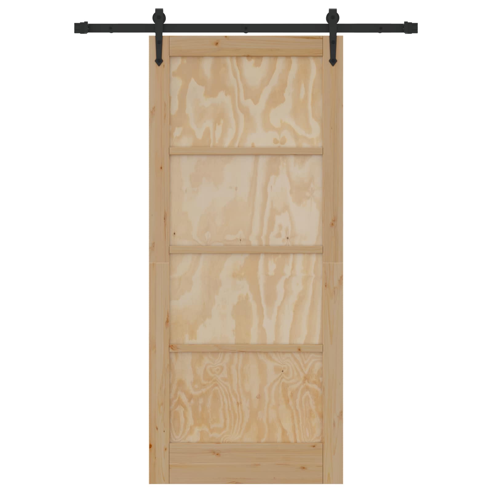 Schiebetür ORKDAL Natur 61 x 198,5 cm Massives Kiefernholz