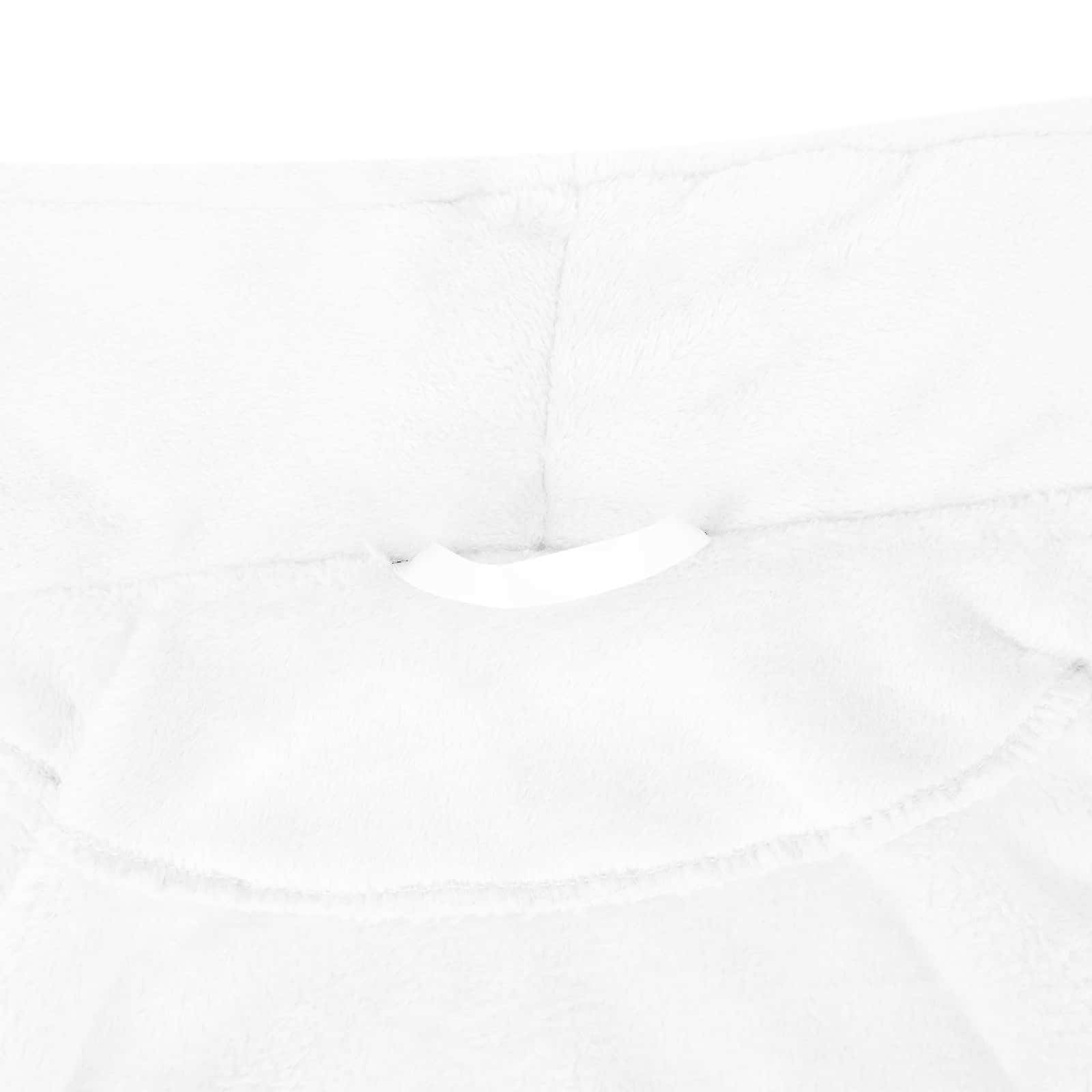 Bademantel ohne Kapuze Beige S Flanell
