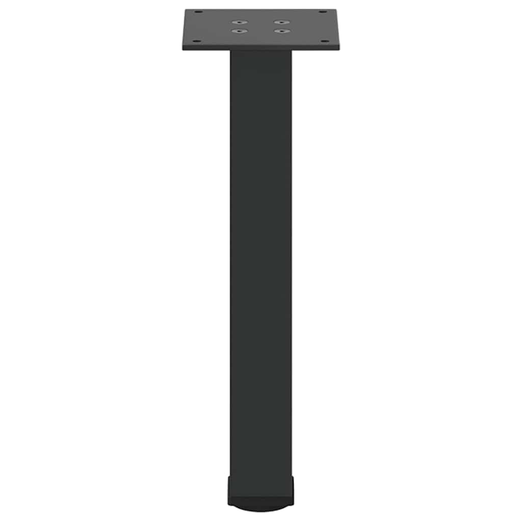 Bartischbeine 4 Stk. Schwarz 100-102 cm Stahl