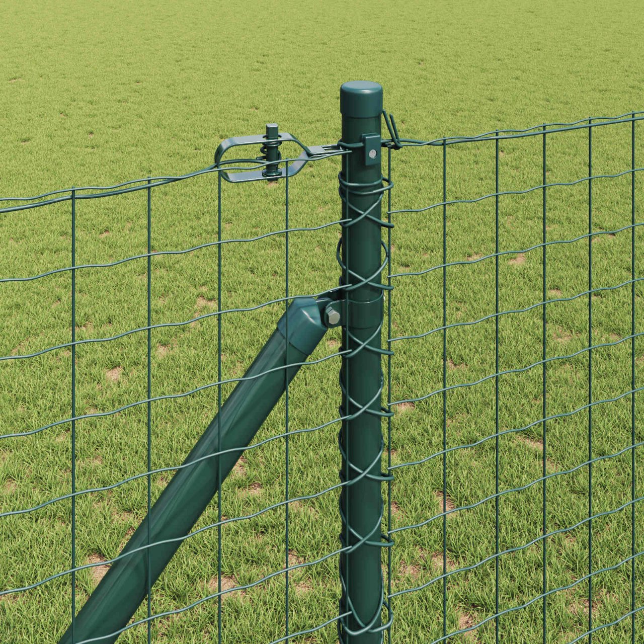 Zaunpfosten mit Einschlaghülse 26 Stk. Grün