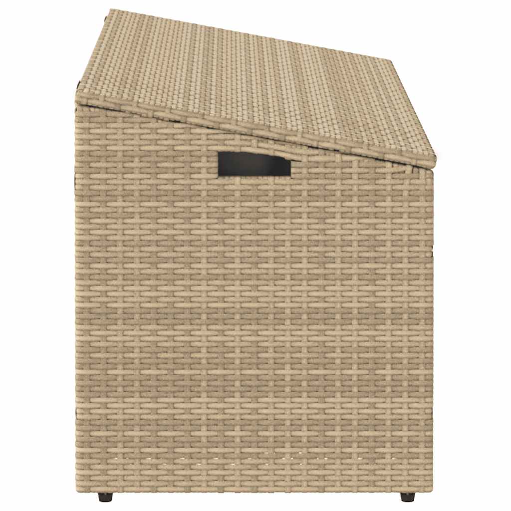 Garten-Aufbewahrungsbox Schwarz 110 x 50 x 58 cm Poly Rattan