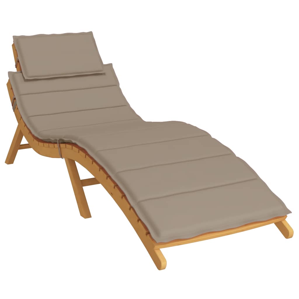 Sonnenliegen-Auflage Grau 186x58x4 cm Oxford-Gewebe