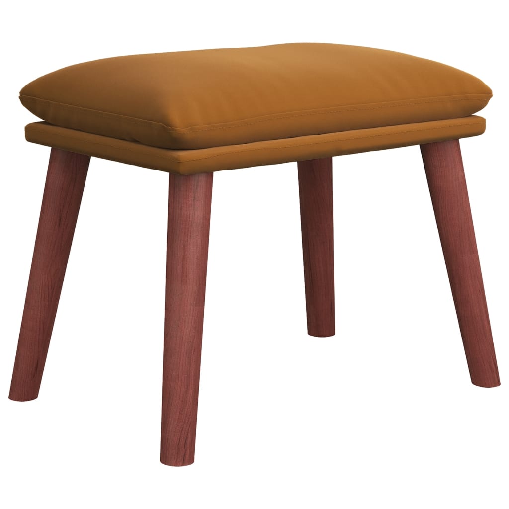 Fußhocker Hellgrau 45x29,5x35 cm Samt