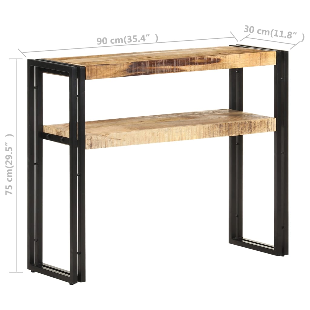 Konsolentisch 90x30x75 cm Altholz Massiv
