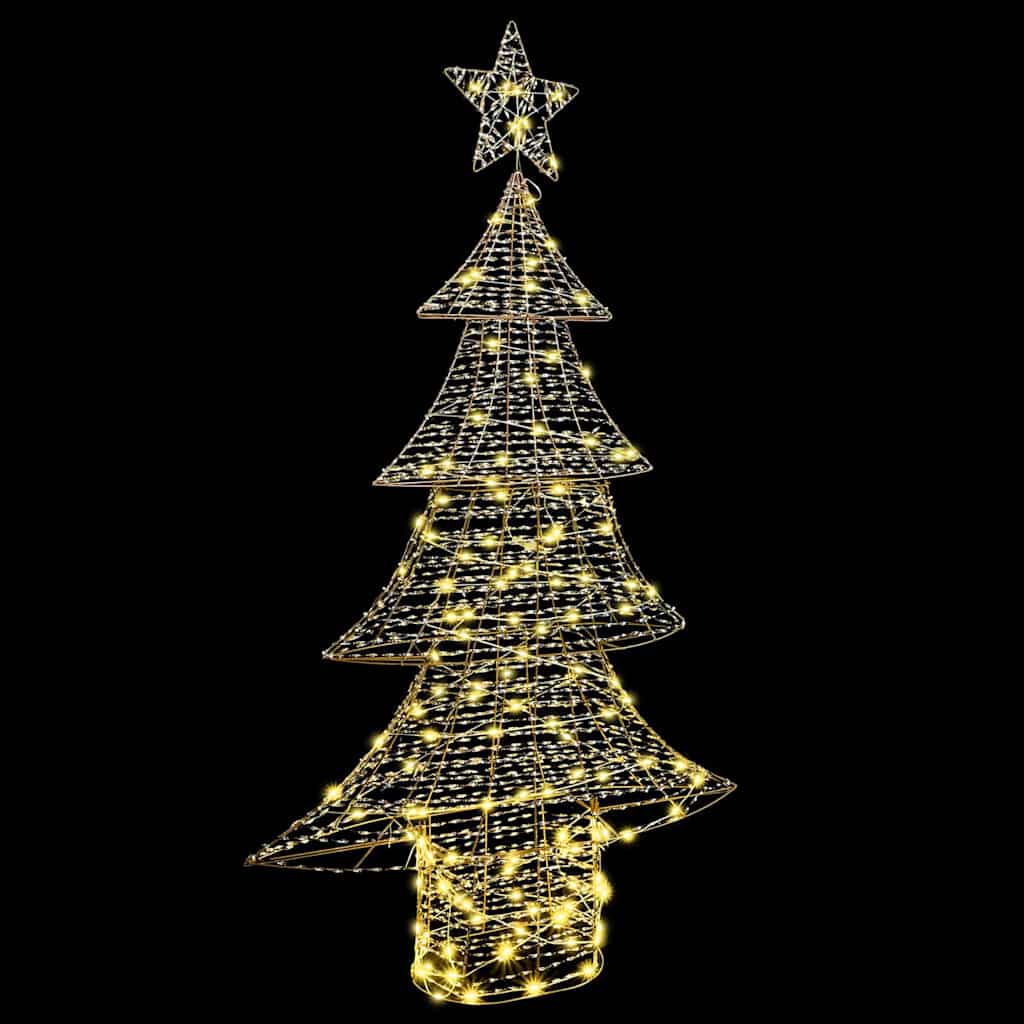 Weihnachtsbaum mit 120 LEDs Warmweiß 120,5 cm PET