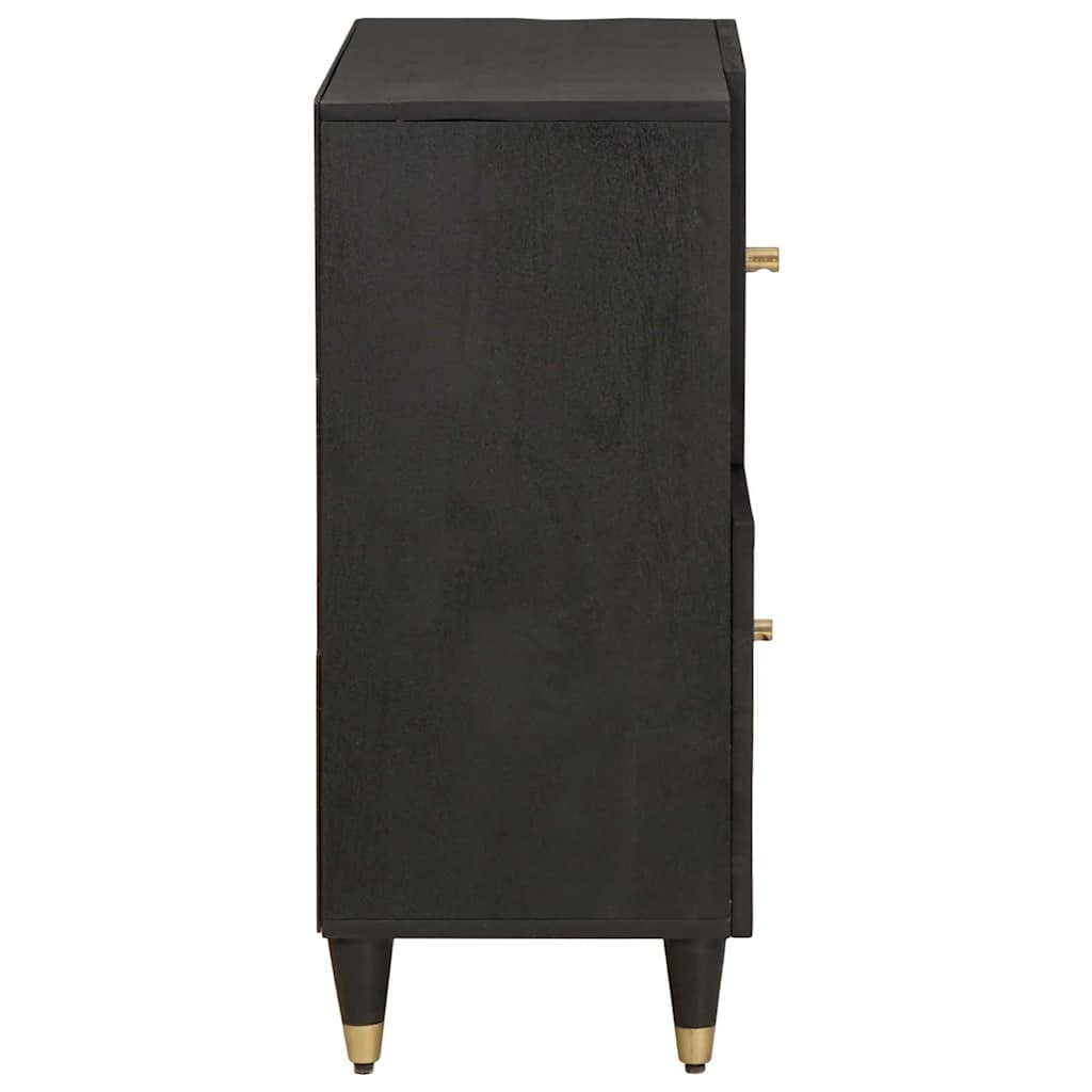Sideboard mit Regal Braun 80 x 33 x 75 cm Massivholz Mango