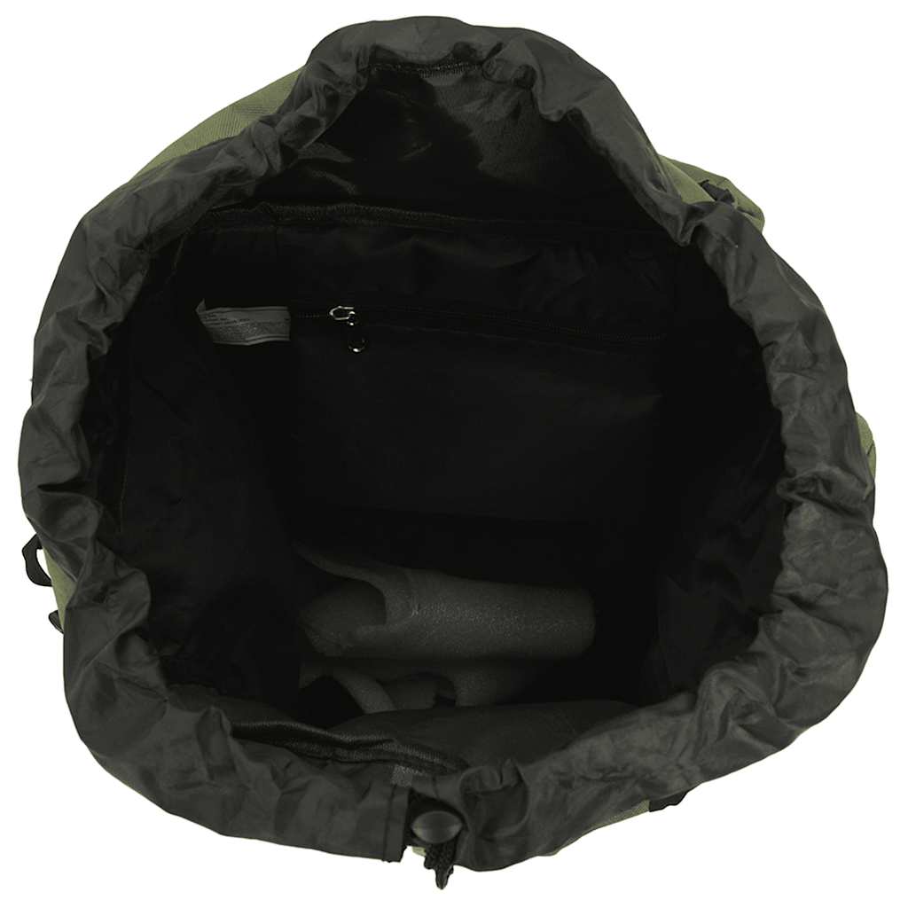Wanderrucksack Schwarz 60 L Oxford-Gewebe