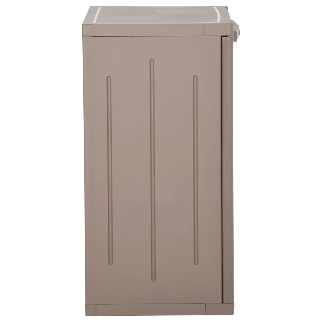 Gartenschrank Schwarz 65x45x88 cm PP Rattan-Optik