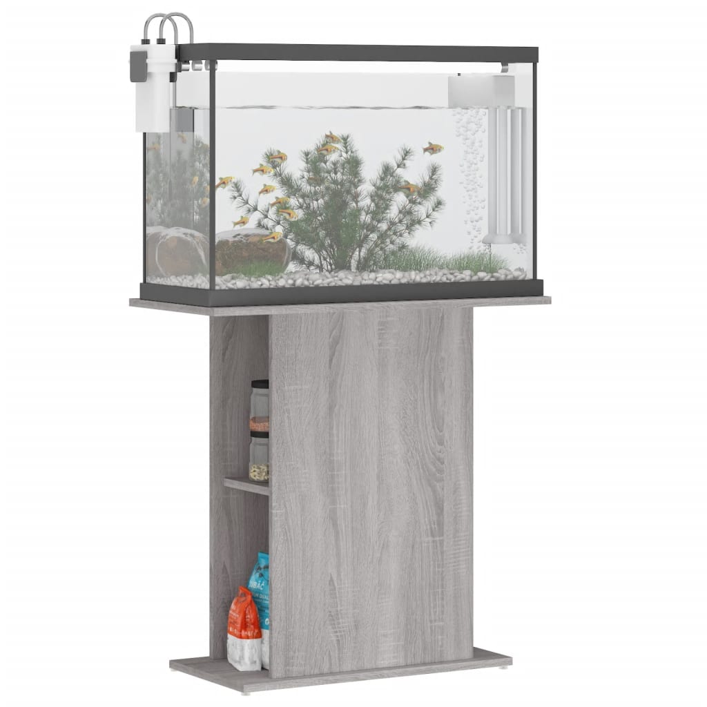 Aquariumständer Weiß 60,5x36x72,5 cm Holzwerkstoff