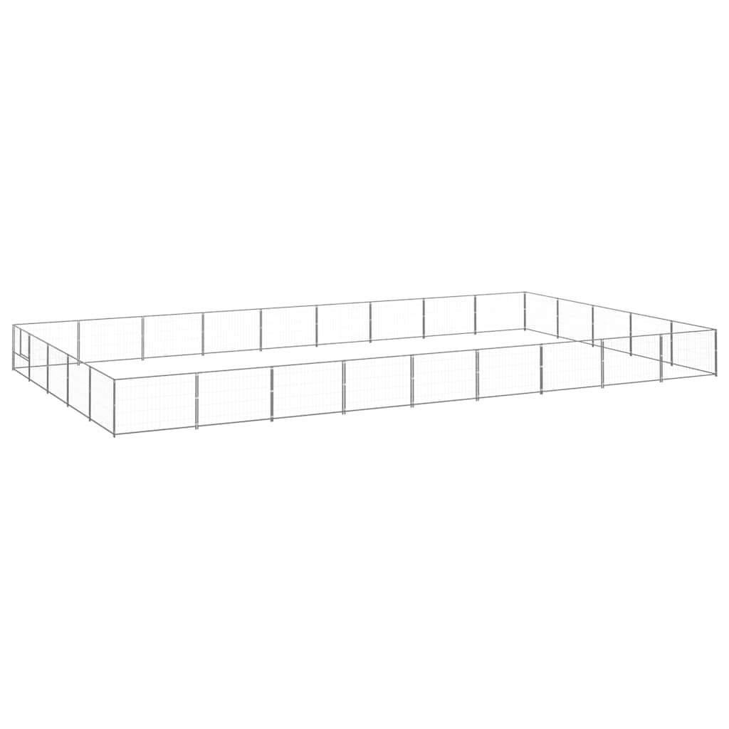 Hundezwinger Schwarz 4 m² Stahl