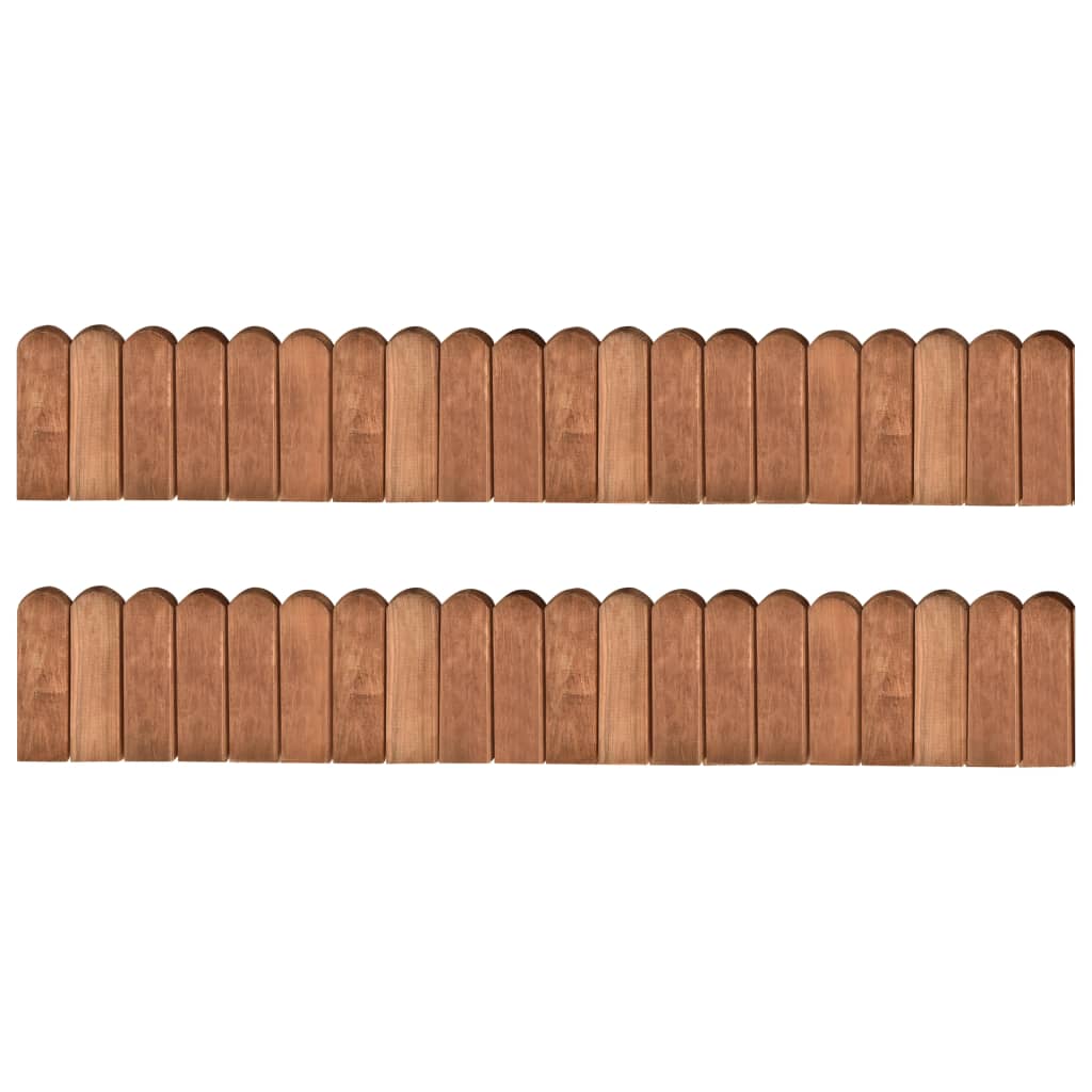 Beeteinfassungen 2 Stk. 120 cm Imprägniertes Kiefernholz