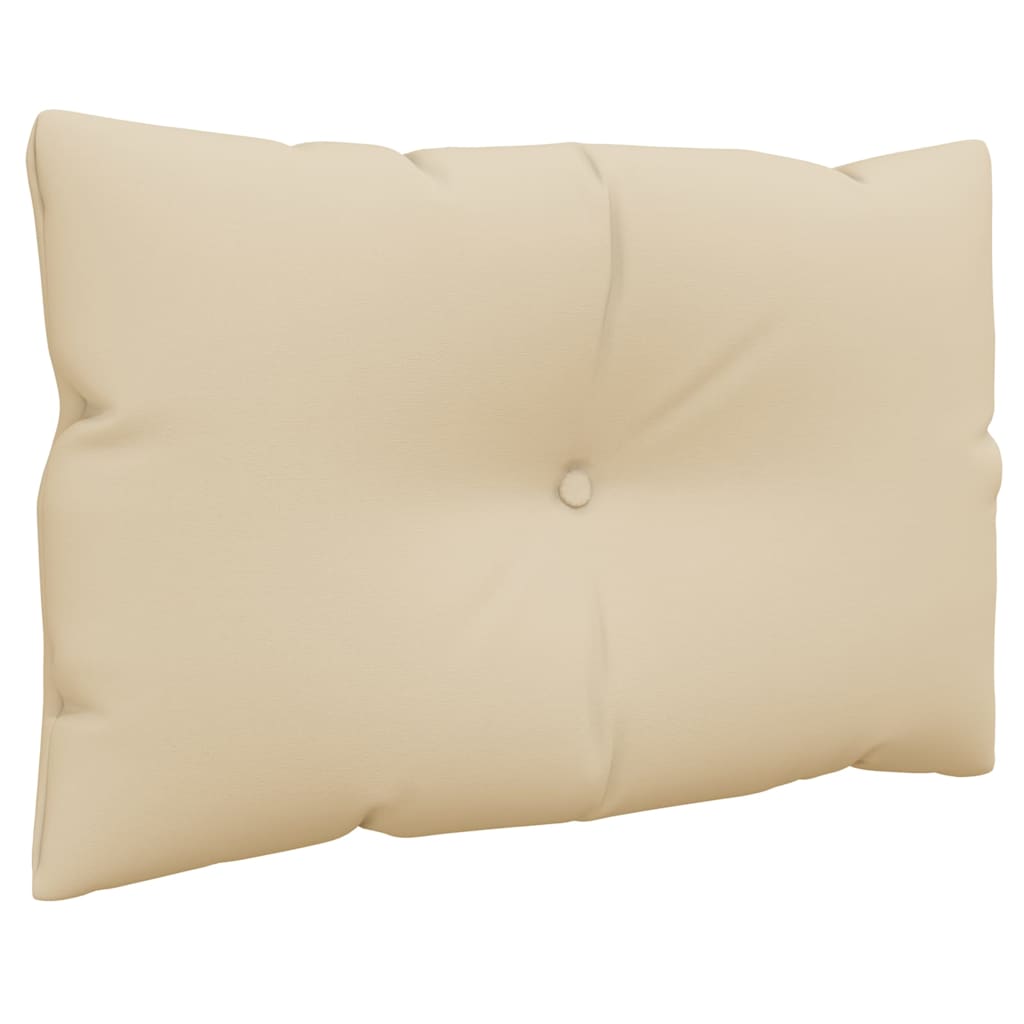 Palettenkissen 3-tlg. Taupe Stoff