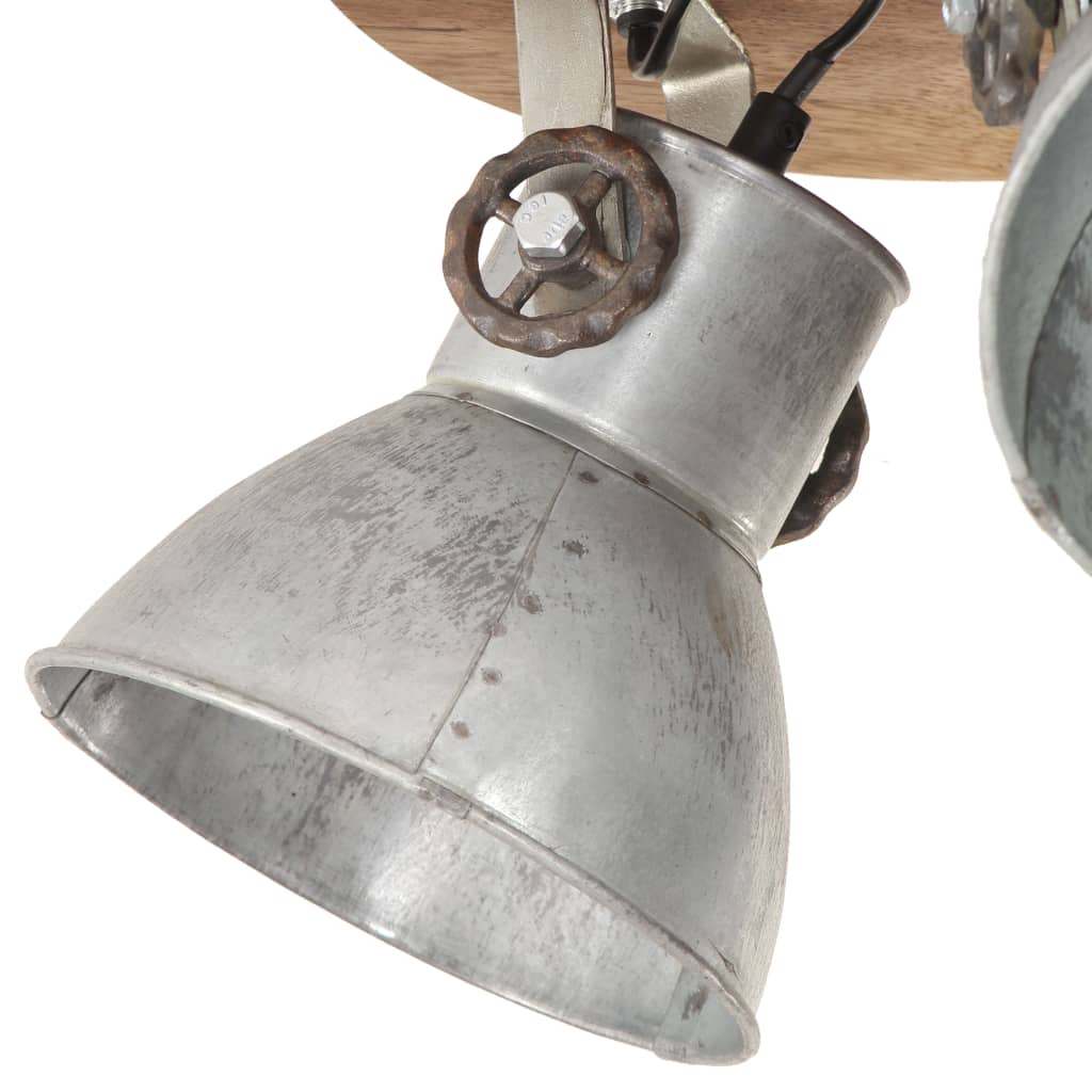 Wandlampe Industriestil Silbern 45x25 cm E27