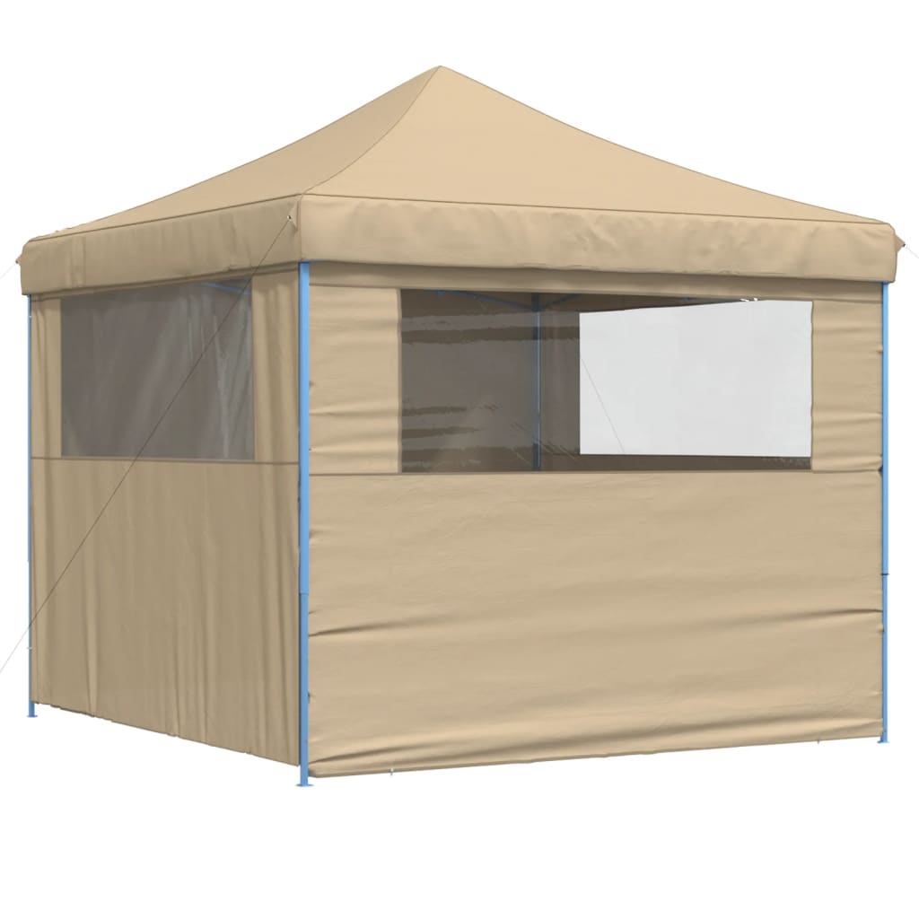 Partyzelt Faltbar Pop-Up Schwarz 292x292x315 cm