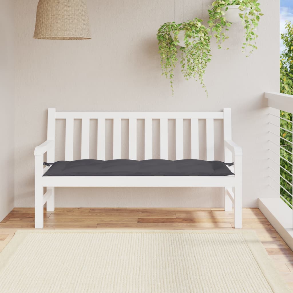 Gartenbank-Auflage Anthrazit 100x50x7 cm Oxford-Gewebe