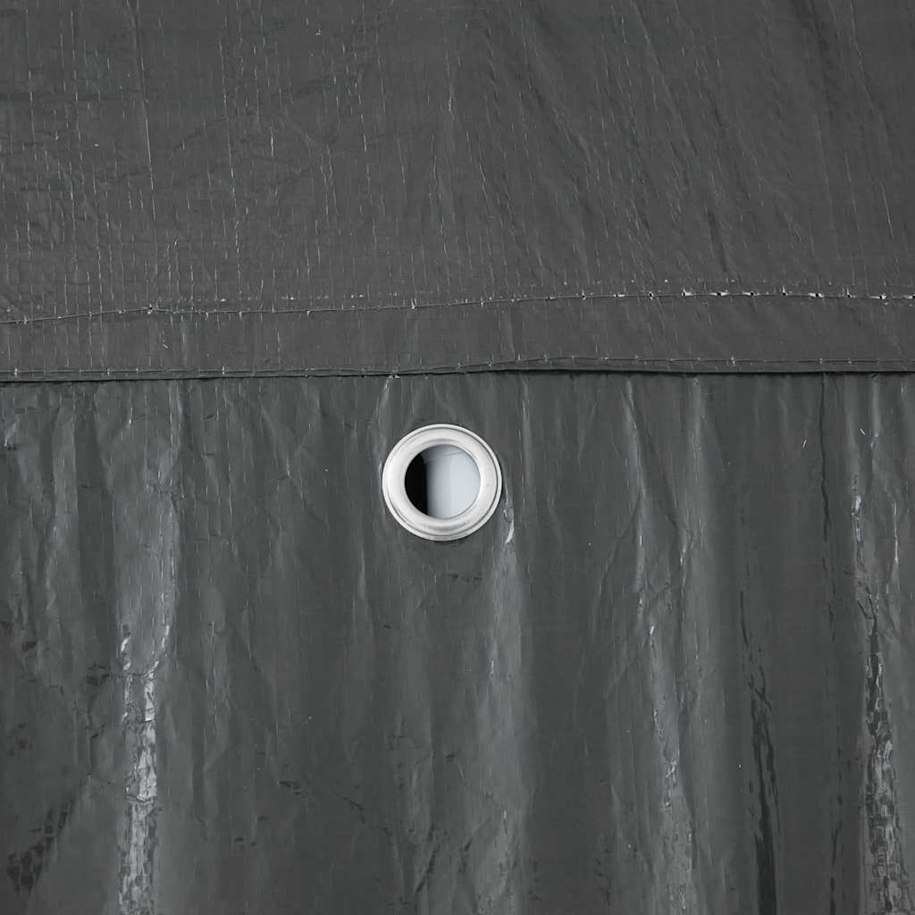 Party-Zelt Weiß 400 x 400 x 266 cm Polyethylen und Stahl