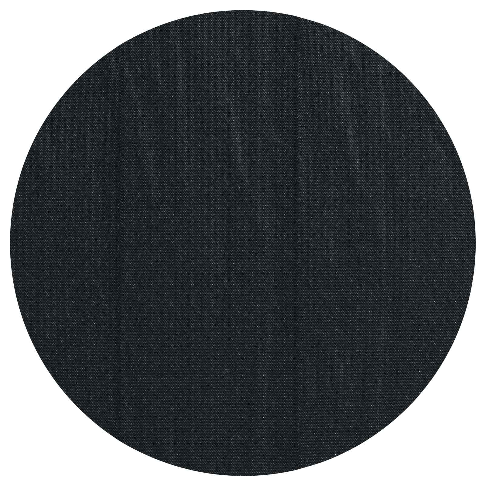Solar Poolabdeckung Hochwertig Ø 210 cm 200 μm Rund PE Schwarz