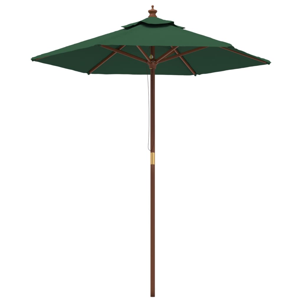 Sonnenschirm mit Holzmast Sandfarben 196x231 cm